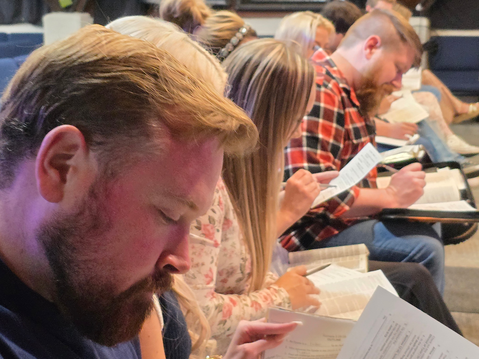 Studying scripture together