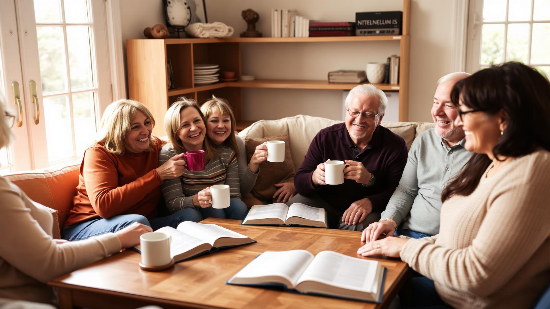 A small group meeting at The River Bible Church